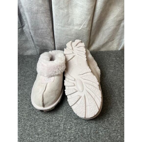 UGG Coquette Suede Signature Logo Detail Cold Weather Slippers, Pink Sz 12 - Picture 6 of 8